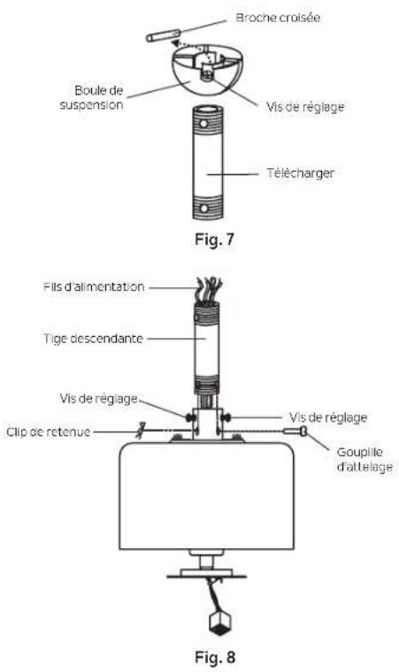 Kichler Lucian II - SUSPENDRE LE VENTILATEUR (suite) - 1