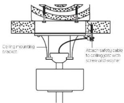 Kichler Lucian II - INSTALLATION OF SAFETY SUPPORT (required for Canadian installation ONLY) - 1