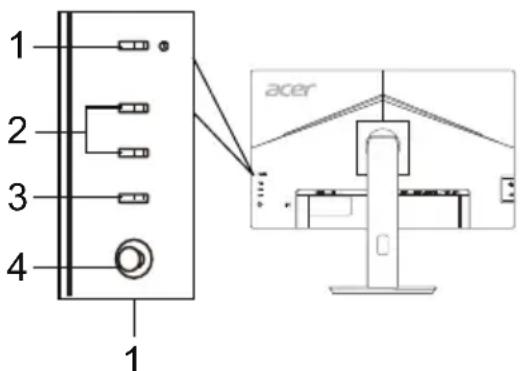 ACER Vero B7 B247Wwmiprzxv - Externe Bedienelemente - 3