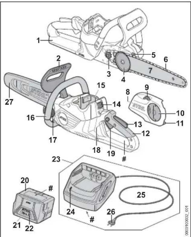 STIHL MSA 60.0 C - Tronçonneuse, batterie et chargeur - 1