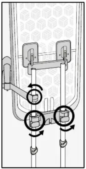 ROWENTA Ixeo Power QR2022 - Ajuste de la altura de la tabla y del soporte de la plancha / Ajustar a altura da tábua e do descanso do ferro / Regolazione dell'altezza del piano e del supporto del ferro / De hoogte van de strijkplank en de strijkijzersteun aanpassen / Höhe des Bretts und der Bügeleisenablage verstellen / Ajustez la planche et la hauteur du repose-fer - 1