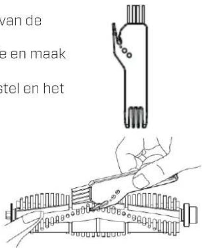 Clean Air Optima VC001 Smart - Onderhoud hoofdborstel en zijborstels - 3