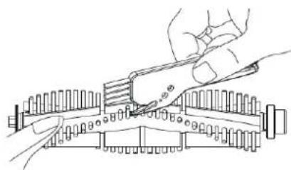 Clean Air Optima VC001 Smart - Intreinere perie principala si peri i laterale - 5