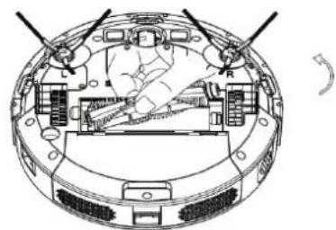 Clean Air Optima VC001 Smart - Mantenimiento de la escobilla principal y las escobillas laterales - 2