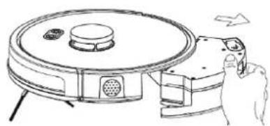Clean Air Optima VC001 Smart - Utilizzare la funzione serbatoio acqua/lavapavamenti - 5