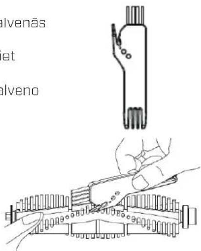 Clean Air Optima VC001 Smart - Apkopes galvena birste un sanu birstes - 3