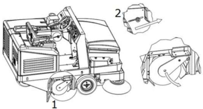 Lavor SWL R1300 - AJUSTE INCIDENCIA CEPILLO CENTRAL - 1