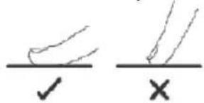 Hand-drawn checkmark and cross symbols for verification or approval