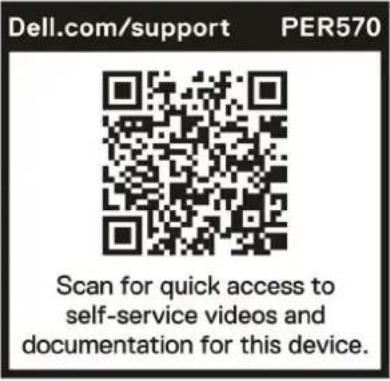 DELL PowerEdge R570 - Étiquette des informations système - 9