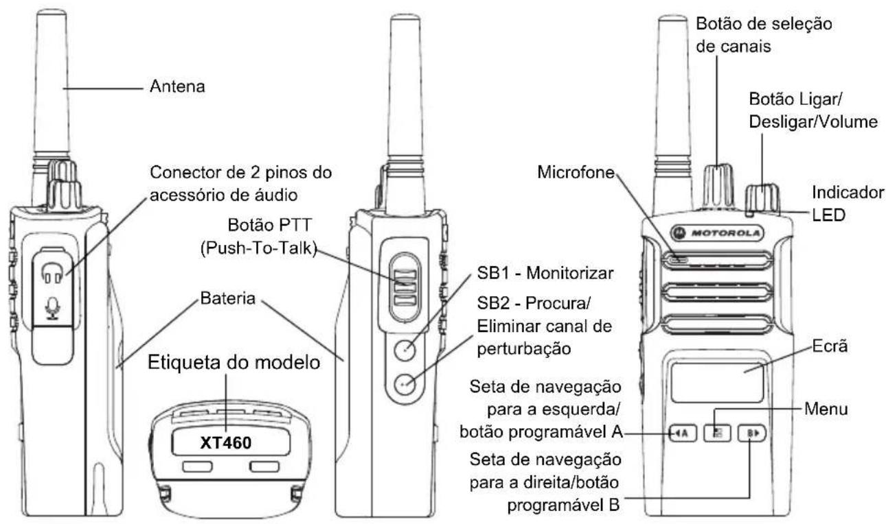 MOTOROLA XT400 - VISÃO GERAL DO RÁDIO - 1