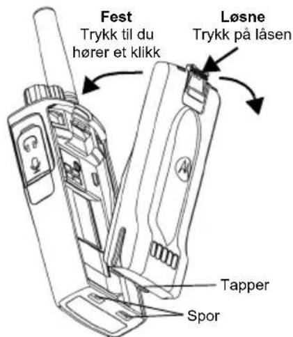 MOTOROLA XT400 - Sette inn litiumionbatteriet - 1