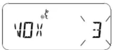 MOTOROLA XT400 - Impostazione della sensibilità VOX/iVOX - Menu - 2