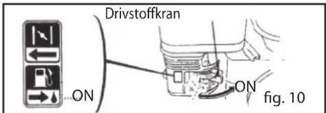Drivstoffkran ON ON fig. 10