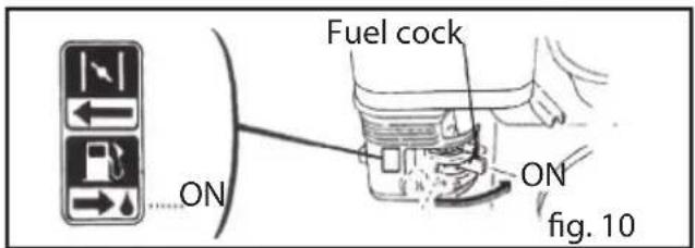 ON Fuel cock ON fig. 10