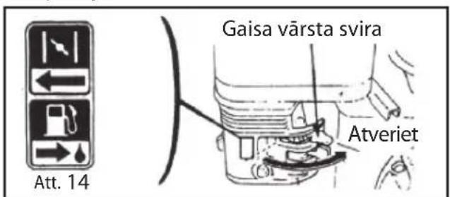 Att. 14 Gaisa värsta svira Atveriet
