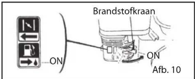 Brandstofkraan ON Afb. 10