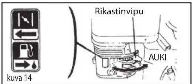 kuva 14 Rikastinvipu AUKI