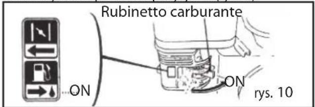 Rubinetto carburante ON On rys. 10