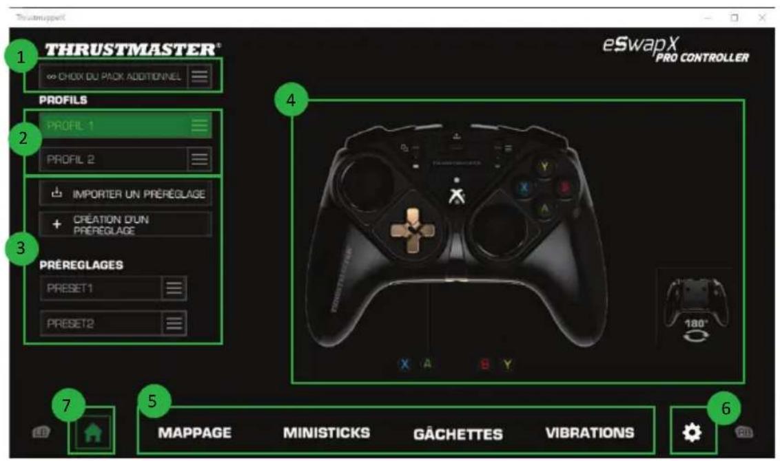 THRUSTMASTER eSwap S Pro Controller - Lancement du logiciel ThrustmapperX - 3