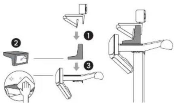 BENQ ScreenBar Halo 2 - Installation de l'accessoire pour webcam - 1