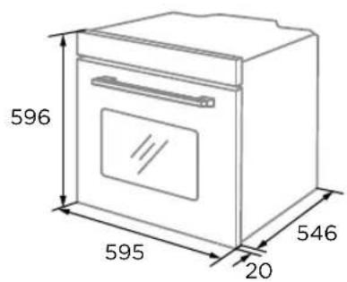 MIDEA MBO7NP30E4BK - Scheme de l'armoire (armoire en position horizontale) - 1