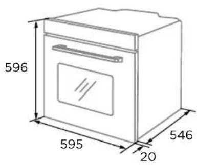 MIDEA MBO7NP30E4BK - Scheme de l'armoire (armoire en position verticale) - 1