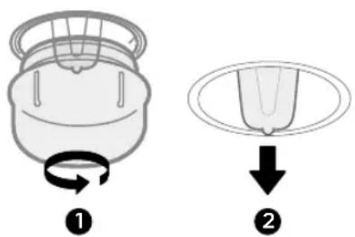 MIDEA MBO7NP30E4BK - Remplacement de la lampe - 1