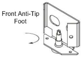 Middle Atlantic C5MK223 - LOWERING FRONT AND REAR ANTI-TIP FEET - 1
