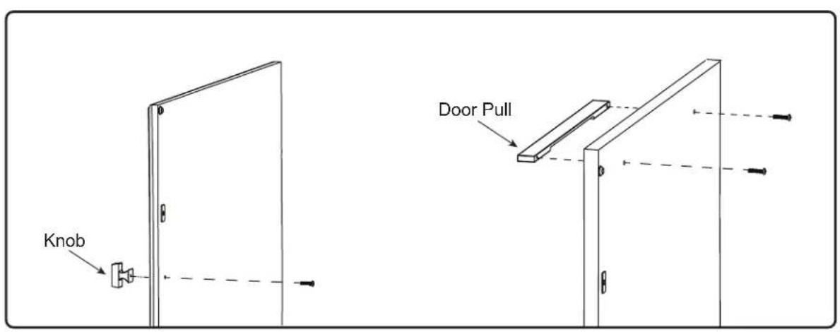 Middle Atlantic C5MK223 - INSTALLING KNOB OR DOOR PULL - 1