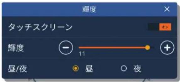 FURUNO DRS4W - 輝度メニュー - 1