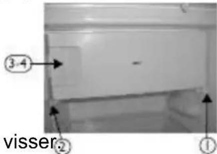 OCEANIC OCEA1DF193W1 - Changement de sens d'ouverture du portillon freezer 4\* - 1