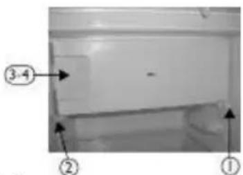 OCEANIC OCEA1DF193W1 - Changing the opening direction of the 4 \* freezer door - 1