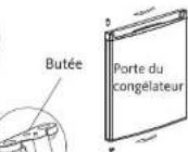 OCEANIC OCEAFC167WP - ATTENTION : Débranchez l'appareil de la prise de courant lorsque vous procédez à l'inversion du sens d'ouverture des portes. - 5