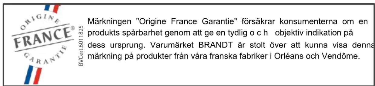 BRANDT BFH3412A - - Allsidig tallerken 45 mm - 1