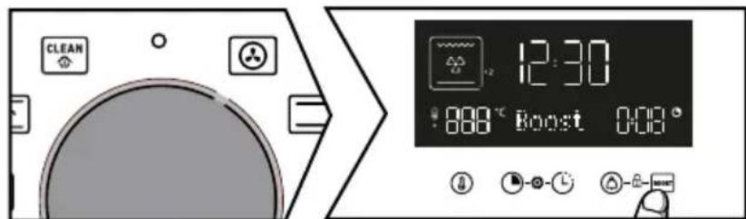 BRANDT BFH3412A - - Χρήση της λειτουργίας Boost (προθέρμανση) - 1