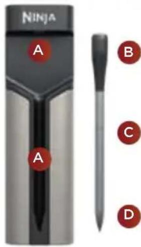 NINJA ProChef Wireless WP100 - THERMOMETER AND HOLDER FEATURES - 1
