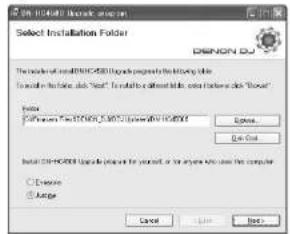 Denon DJ DNHC4500 - Instalación de update program (versión para Windows) - 3