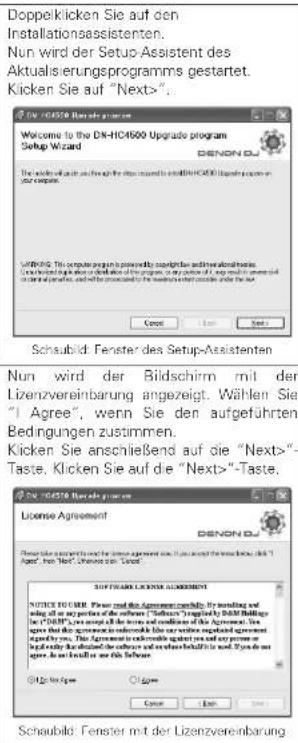 Denon DJ DNHC4500 - Installation des Aktualisierungsprogramms (Windows-Version) - 1