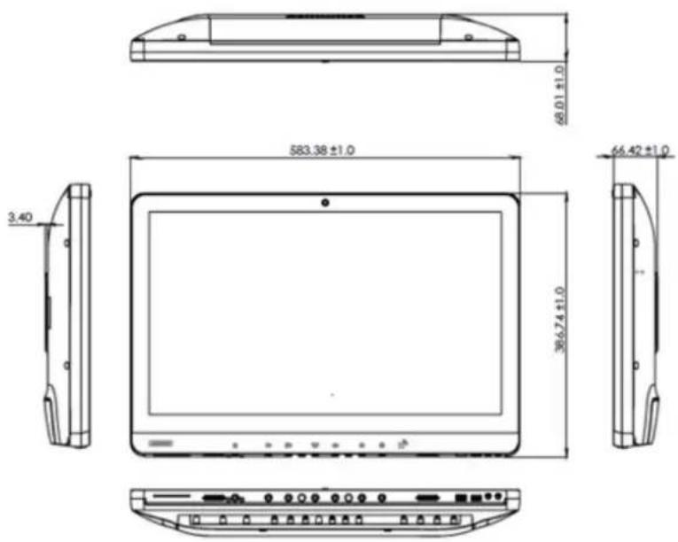 Advantech POC624 - Dimensions - 1