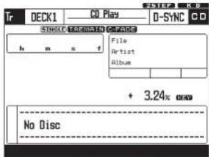 Denon DJ BU5501 - Affichage lorsque "CD" est selectionné - 1