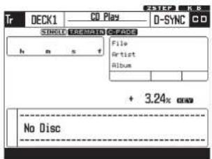 Denon DJ BU5501 - Display con CD selezionato - 1