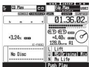 Denon DJ BU5501 - Display when CD is selected - 2