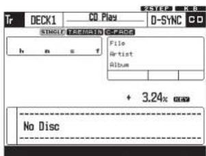 Denon DJ BU5501 - Visualizacion al seleccionar CD - 1
