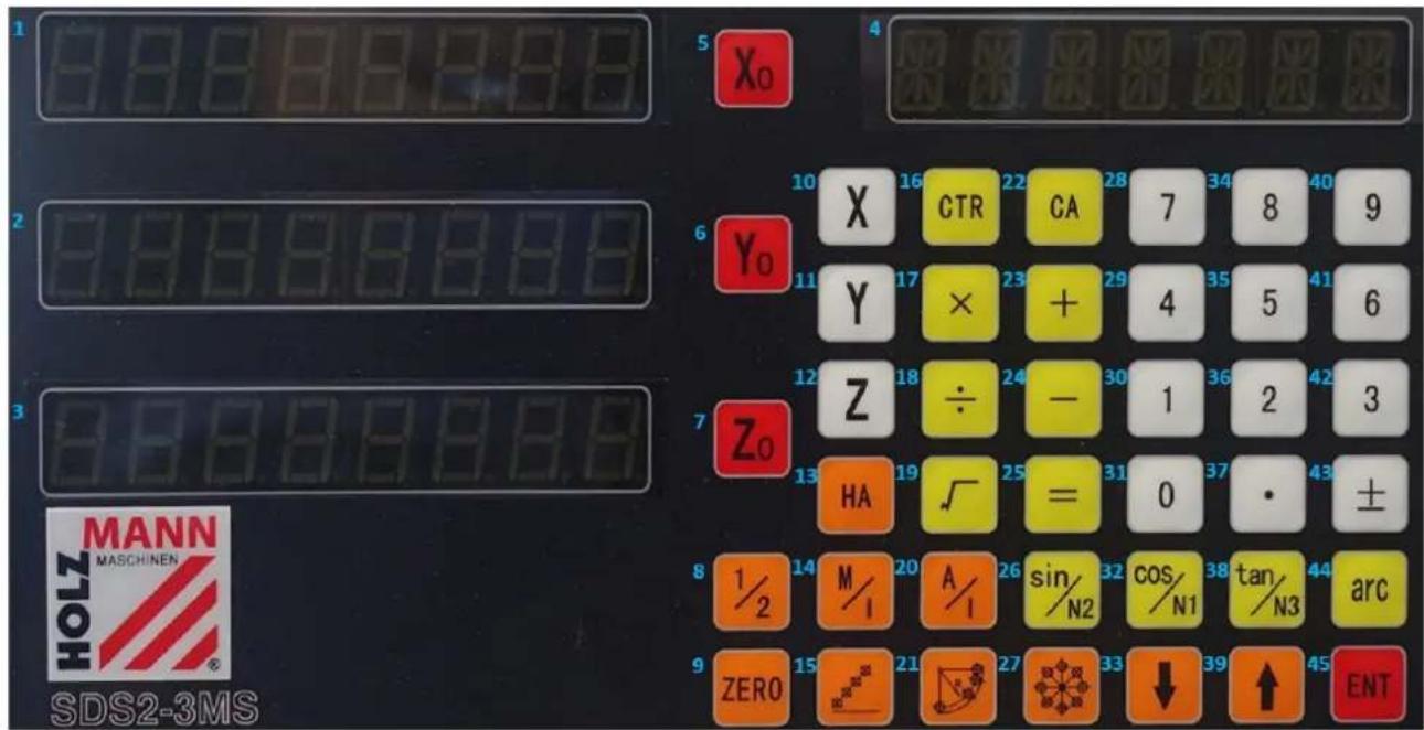 Holzmann ED1500KDIG - Digitale Positionsanzeige (3-Achsen) / digital read out unit (3-axis) / Affichage numérique de la position (3 axes) / Indicador digital de posição (3 eixos) / Digitální indikace polohy (3 osy) - 1