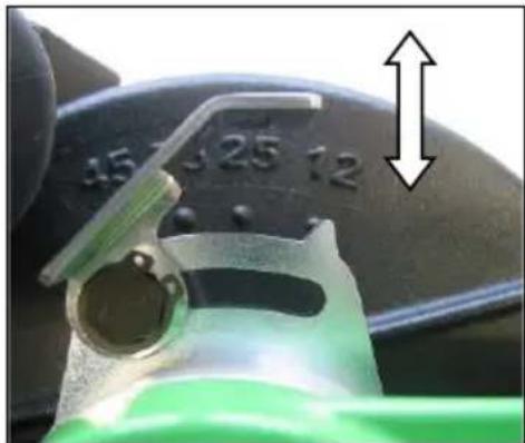 Eibenstock EMF 150.1 P - Pre-selection of the Cutting Depth - 1