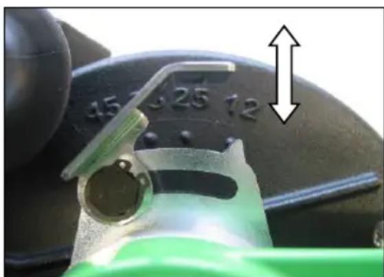 Eibenstock EMF 150.1 P - Pre-selection of the Cutting Depth - 1