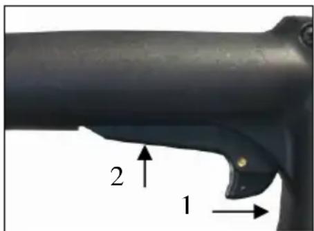 Eibenstock EMF 150.1 P - La rainureuse fraiseuse EMF 150.1 Pest équipée d'un bouton de verrouillage contre tout enclenchement accidentel. - 1