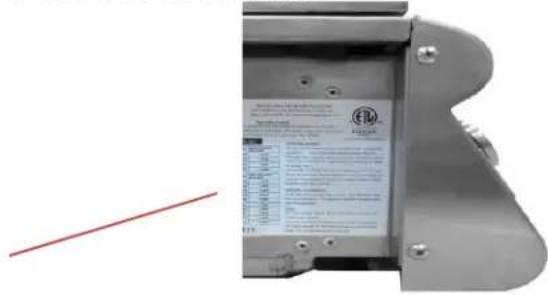 Blaze Outdoor BLZSB2LTE3 - EMPLACEMENT DE LA PLAQUE DE - 1