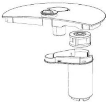 Technical line drawing of a mechanical component with no visible text or symbols