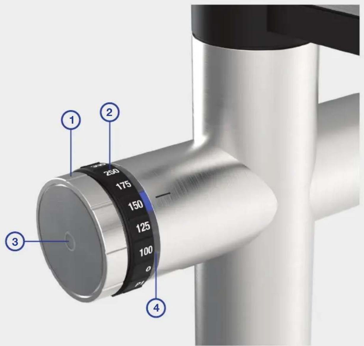 BLANCO CHOICE Icona - Adjustment wheel for water types - 1